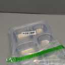 Stainless Steel Divided Plate for Kids Toddler, Non Toxic Portion Control Plate Dinner Plate with Lid for Adults Weight Loss, 2 Pack 5 Sections Rectangular Snack Plate Tray (5C-(10.19*7.0in))