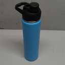 24 oz Insulated Water Bottle with Handle, 304 Stainless Steel Water Bottles with Wide Mouth, Double Wall Vacuum Sports Water Bottle, BPA Free, Keep Cold and Hot, Monster Blue