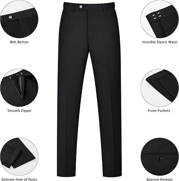 LORENZO BRUNO Mens Pants Tuxedo Business Wedding Party Size Medium