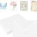 50 Pack 5x7 Vellum Envelopes Letter Size, A7 Translucent Glassine Envelopes for Wedding Invitation, Envelope 5.4x7.6 for Thank You Cards, Birthday Greeting, Lottery Ticket, Stamp Collecting