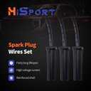 HiSport Spark Plug Wire Set 9748HH - Compatible with 1999-2012 Cadillac Escalade Chevy Silverado Suburban Tahoe GMC Sierra Yukon, Replaces 88862385 88862122 19351571