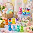 30Pcs Bunny Slow Rising Squishy Toys,Bulk Stress Relief Fidget Toy Squeeze Bunny for Kids,Treasure Chest Prizes, Classroom Prizes for Boys Girls
