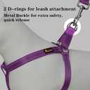 Plutus Pet Step in Dog Harness, Reflective, Adjustable, and Secure with Metal Buckles, Quick Fit Dog Harness for Puppy, Small, Medium and Large Dogs, Purple, S