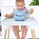 Nibble and Rest Woodsi Footsi Highchair Footrest for IKEA Antilop, Bamboo Wooden Footrest, Height Adjustable, High Chair Accessories,Suitable Footstool with Rounded Corners