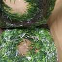 2Pack 20in Eucalyptus Wreath for Front Door, Double Wreaths for Front Door, Artificial Green Leaves Greenery Wreath, All Season Wreath for Porch Window Wall Farmhouse Indoor Outdoor Home Decor