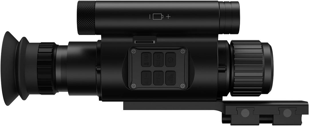 GOYOJO Digital Night Vision Scope, Day & Night Hunting Rifle Optics, 1080P/2K Resolution NV Scopes for Hunting with Camera & Video, Black