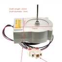 EAU61524007 Refrigerator Evaporator Fan Motor Compatible with LG, Kenmore, Samsung Refrigerator, Replace EAU60694510, PS10058947, AP5950081 .