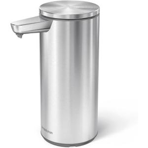 simplehuman 9 oz. Touch-Free Automatic Rechargeable Sensor Pump, Brushed Stainless Steel, New