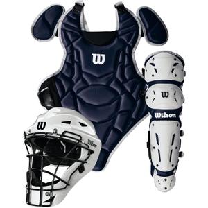 Wilson EZ Gear 2.0 Catchers Gear Kit (Small/Medium, Navy)