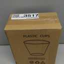 RACETOP 9 oz Clear Plastic Cups 100 packs, Disposable Plastic Party Cups Tumblers, Cocktail Cups, Perfect for Parties, Wedding and Events