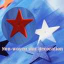 Women USA Red White and Blue Star Tutu 4th of July Tutu for Adult Independence Day Costume (Blue, L)