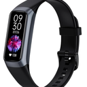 Fitness Tracker with Heart Rate/Blood Oxygen/Sleep Monitor, 20+ Sports Modes Smart Watches for Women/Men, Activity & Step Tracker Smart Watch for Android/iOS Phones (Dark Black)