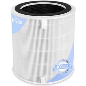LEVOIT LV-H135 Replacement Filter, Genuine Air Purifier Filters, High-Efficiency Activated Carbon for Removal of Smoke, Odor, Allergens, Pollen, LV-H135-RF, White,1 Pack