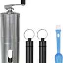 Home Goods Pill Crusher Adjustable Grinder Stainless Steel Pill Grinder - Large Capacity Pill Splitter - Cuts Pills into Fine Powder - Mills for Feeding Tube Pets Kids (1+3 pc)