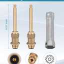Bathtub& Shower 3-Handle Remodel/Rebuild Trim Kit Replacement for Price Pfister Verve, 3 Knob Metal HandleChrome