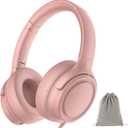 ADOOPE Wired Over-Ear Headphones with USB C Connector, Hi-Fi Stereo Sound, Noise-Isolating Ear Cups, Comfortable Fit for USB C Devices (with Bag, Gold)