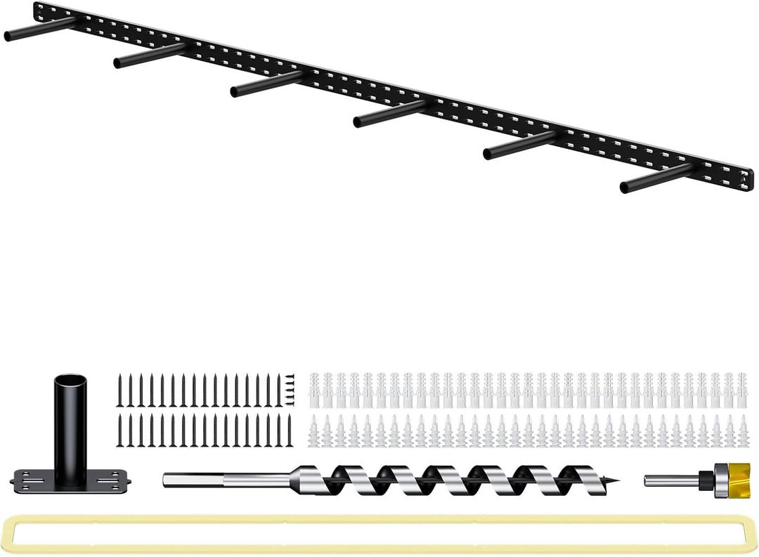 1 Pack Large Shelf Brackets Long Floating Shelf Bracket Invisible Floating Shelf Hardware Heavy Duty Floating Mantel Brackets(70"X6"X1.5" with Tools)