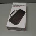 KCKTR Nintendo Switch 2 Carrying Case (2025), Hard Shell Protective Travel Portable Pouch Holds 24 game cartridges, with Game Card Slots & Inner Pocket for Accessories, Black