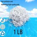 2 x 1LB-White Crinkle Paper Filler,Box Stuffing for Gift Box Filler.White Shredded Paper for Gift Baskets,Suitable for Different Festivals'Gift Basket Filler (Titanium White