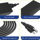 12V 8.33A 4-Pin Power Adapter Charger for Synology Disk Station 4-Bay DS918+DS412 DS418 DS420+DS423+DS720+ DS712 DS920+DS923+DS916+Network Storage NAS Server Power Supply Charging Cable Replacements