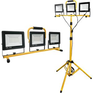 LED Light Work Stand: 21000LM Portable Lighting for Job Site, Construction & Garage Workshop