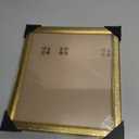 Wood 10x11 Frame Gold, Ornate Natural Wooden 11x10in Picture Frames, Modern Golden 10 x 11inch Gallery Photo Pic Frame with HD Plexiglass, Horizontal Vertical Wall Mounting Tabletop Display 1Pcs