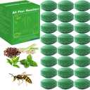 24 Pack Peppermint Oil Wasp & Bee Repellent, Keep Carpenter Bees, Hornets and Yellow Jackets Away from Patio, Yard, Garden, Outdoor, Natural Ingredients Wasp Deterrent Safe for Pets