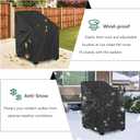 Waterproof Rollator Walkers Cover for Seniors, Folding Walker Accessories, Fits Rollators with Seat (Black)