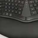 Nulea Wireless Ergonomic Keyboard, Split Keyboard with Cushioned Wrist Rest, Bluetooth and USB Connectivity, USB-C Rechargeable, Compatible with Windows Mac(Black)