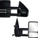 AERDM Towing Mirrors Compatible with Ford F150 2004 2005 2006 2007 2008 2009 2010 2011 2012 2013 14 Side Mirrors Power Heated Glass with Turn Signal and Puddle Light Tow Mirrors Pair set Pickup, Large