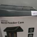 Bird Feeder with Camera Solar Powered - Smart Bird Feeder Camera 2K HD Live Stream, 5MP Photos, AI Identification for Backyard, 2.4Lb Large Capacity, Gifts for Mom Dad, Green