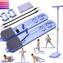 Prorobust Pilates Board, 9 in 1 Mini Plilates Reformer Set, Multifuncional Portable Pilates Reformers Board Kit for Home Gym Workout, Free Combination 100+ Exercise Mode
