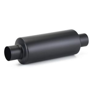 A-KARCK 2.5" Inlet Exhaust Resonator, 2.5" Inlet 2.5" Outlet 12" Overall Length Muffler Resonator Stainless Steel,Polished(Black)