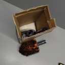 CLEANHOME Tile Tub Scrubber Brush with 3 Different Function Cleaning Heads and 56" Extendable Long Handle-No Scratch Shower Scrubber for Cleaning Bathroom Kitchen Toilet Wall, Bathtub, Sink, Grey