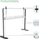 2ft Grow Light for Seed Starting,LED Grow Lamp for Indoor Plants,Seedling Grow Light with Stand,Seed Starter Light Kit with Natural White Spectrum,Height Adjustable,Iron Frame,Timer Outlet