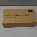 Universal Pot Lid Organizer for Cabinet - Upgraded Patented Niceyos 6 Pack Pan Lids Organizers Inside Door Wall Mount Pots Top Storage Rack Holder Kitchen, Fits 6" to 13" (Black)