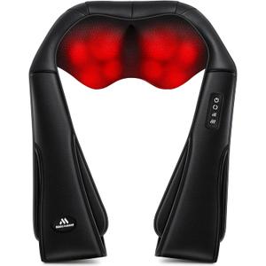 Christmas Neck Massager for Pain Relief Deep Tissue with Heat - Shiatsu Back and Shoulder Massage, Relax Gifts for Women/Men/Dad/Mom/Her/Him/Mothers Day/Fathers Gifts, Plug-in Use for Home Office Car