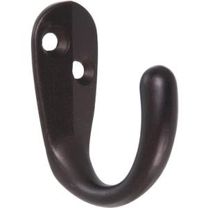 Hardware Essentials 852286 Clothes Hooks Oil Rubbed Bronze -2 Pack