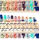 Toddler Montessori Toys Teaches Number, Counting, Math, Stacking Fun Preschool Learning Activates for Boy and Girl | Year Old Boy Gifts and Beyond! (Macaron) (Macroon)