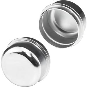 Zpana 2PCS 1.98" Trailer Hub Dust Caps, Trailer Axle Wheel Bearing Dust Cap Cup Grease Cover, Hub Bearing Cover Replacement, Compatible with 2000-3500 lbs Lube Towed Vehicle