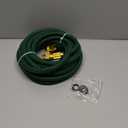 Garden Hose 25 ft NON-EXPANDABLE Water Hose, Flexible & Lightweight Kink Resistant Hybrid Hose, Leak-Proof Heavy Duty, Super Durable Fabric with 3/4" Solid Brass Connectors