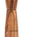 Pepper Grinder, Pepper Mill with Adjustable Stainless Steel, Acacia Wood, 16.5 cm Height, Bottom Dia: 5 cm, Upper Dia: 4.5 cm (Tray is NOT Included)