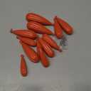 Lenwen 12 Pieces Fishing Practice Plug Soft PVC Bait Casting Plug 6 Mixed Sizes Weight Over 14 Years Fishing Lures for Improving Casting Skills, 1/5, 1/4, 3/8, 2/5, 1/3, and 3/4 oz (Orange)