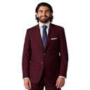 Alton Lane Mercantile Jacket Tailored Fit - Premium Quality Suit Jacket for Men, Stylish and Elegant Men’s Suit Jackets, Burgundy, 44L