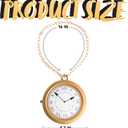 Spooktacular Creations Gold Clock Necklace Halloween Jumbo Gold Necklace White Rabbit Clock Hip Hop Rapper for Kids Women Men Halloween Party Decorations, White Rabbit Costume
