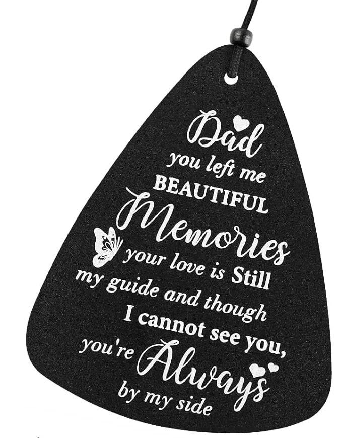 Sympathy Gift Wind Chimes for Outside - Memorial Gifts for Loss of Dad Father Papa, Bereavement Gifts in Memory of a Loved One, Windchimes Outdoors Grief Condolence Remembrance Deep Tone Unique