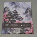 PICKFORU Landscape Puzzles 1000 Piece for Adults, Nature Mountain Scenic Puzzle with Cherry Blossom Tree, Vintage Flower Retro Scenery Unique Art Impossible Jigsaw Puzzle