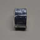 Ribbli Dusty Blue Velvet Wired Ribbon 2.5 Inch Metallic Dusty Blue Crushed Velvet Christmas Ribbon for Gift Wrapping Christmas Tree Decoration Crafts Wreaths Supplies-Continuous 10 Yards