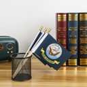 Military Flag Small Mini Army Armed Forces All Military Branches Handheld Stick Flags for Veterans Day Memorial Day 4th of july decorations,4x6 Inch 20 Pack