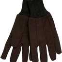 MCR Safety 7100 Jersey Cotton/Polyester Clute Patterns Men's Gloves with Jersey Knit Wrist, Brown, Large, Pair of 1